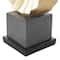 12" Gold Dancer Sculpture with Black Square Base